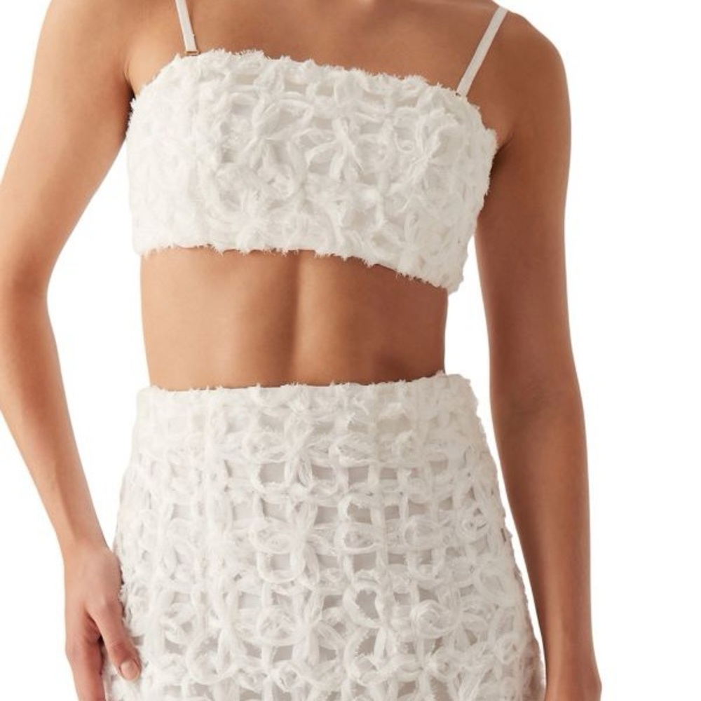 Aje Quintette Textured Bralette Top